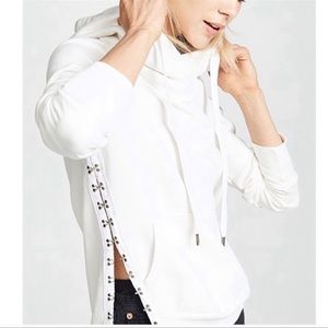 NSF Mildred Asymmetrical Hook Eye Hoodie Sweatshirt Size M